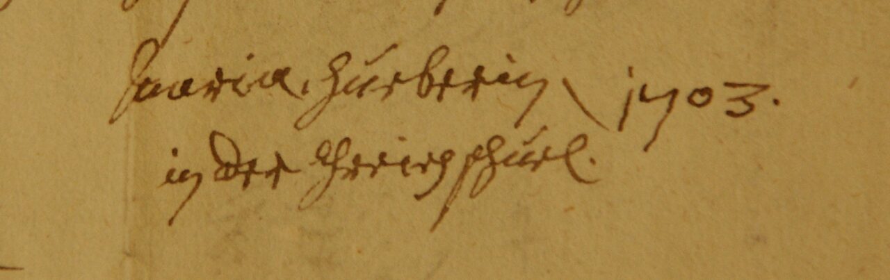 Maria Hueber Unterschrift